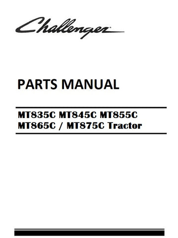 Download 2009 - 2014 Challenger MT835C MT845C MT855C MT865C / MT875C Tractor Parts Manual