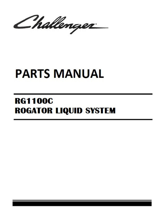 Download 2018 - 2020 Challenger RG1100C ROGATOR LIQUID SYSTEM Parts Manual