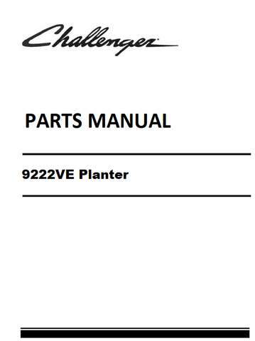 Download 2019-2020 Challenger 9222VE Planter Parts Manual