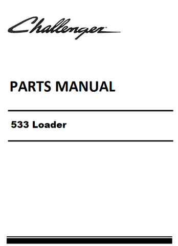 Download Challenger 533 Loader Parts Manual