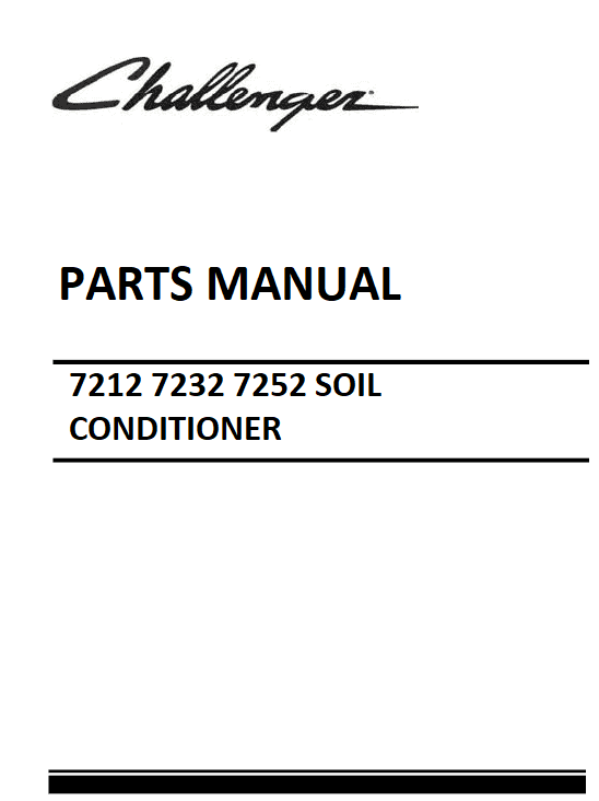 Download Challenger 7212 7232 7252 Soil Conditioner Parts Manual