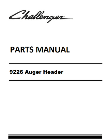 Download Challenger 9226 Auger Header (Double Sickle) Parts Manual