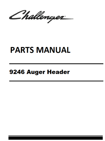 Download Challenger 9246 Auger Header Parts Manual