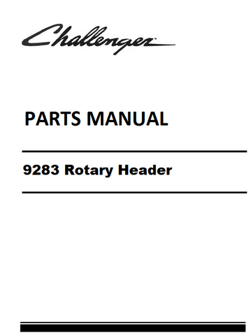 Download Challenger 9283 Rotary Header Parts Manual