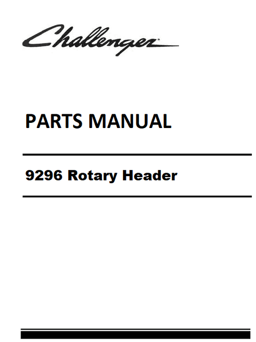 Download Challenger 9296 Rotary Header Parts Manual