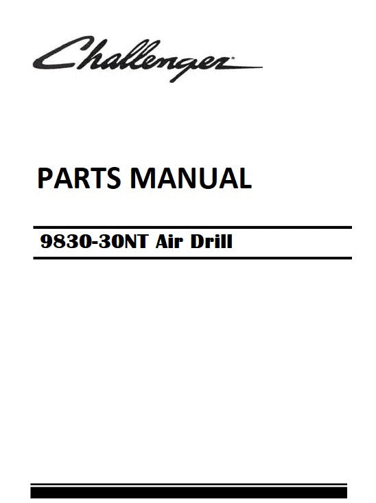 Download Challenger 9830-30NT Air Drill Parts Manual