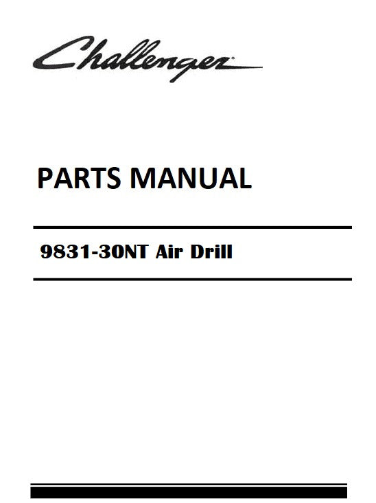 Download Challenger 9831-30NT Air Drill Parts Manual