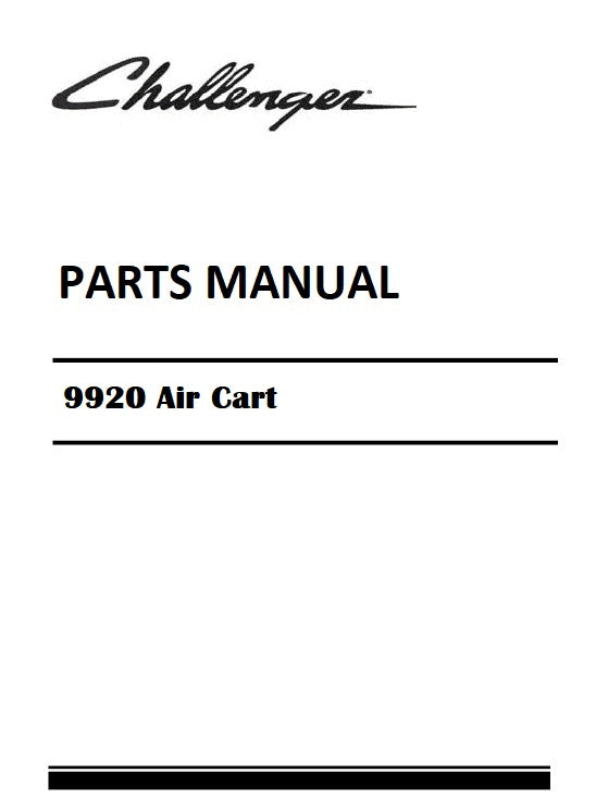 Download Challenger 9920 Air Cart Parts Manual