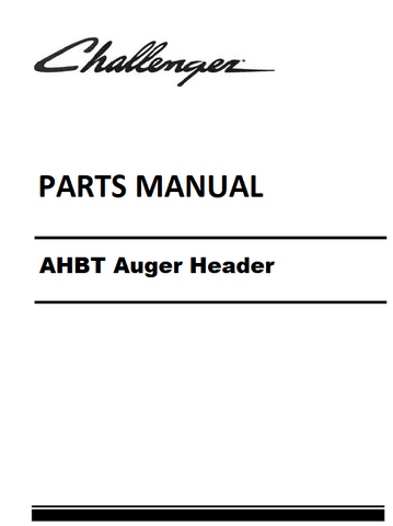 Download Challenger AHBT Auger Header Parts Manual