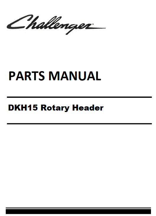 Download Challenger DKH15 Rotary Header Parts Manual