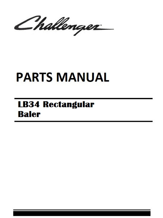 Download Challenger LB34 Rectangular Baler Ba4 Bale Accumulator Parts Manual