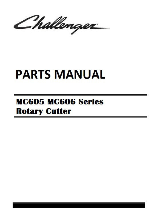 Download Challenger MC605 MC606 Series Rotary Cutter Parts Manual