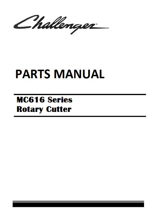 Download Challenger MC616 Series Rotary Cutter Parts Manual