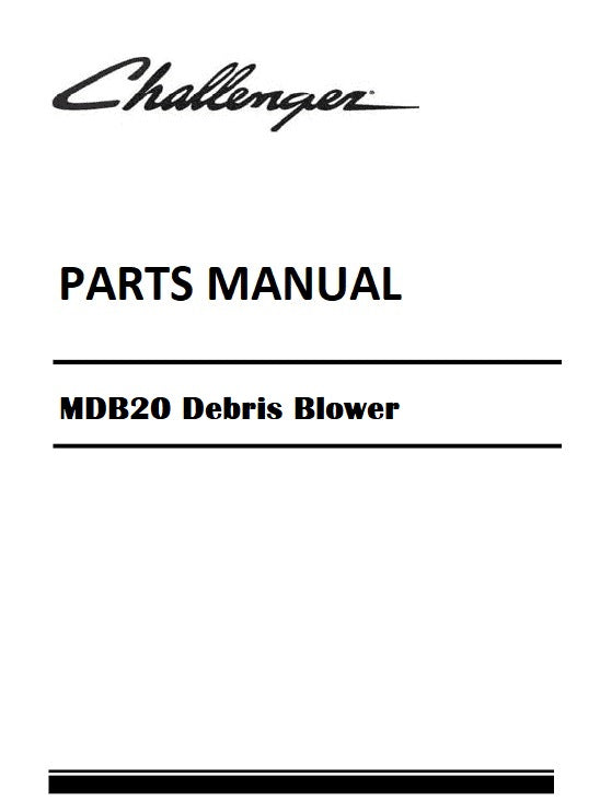 Download Challenger MDB20 Debris Blower Parts Manual