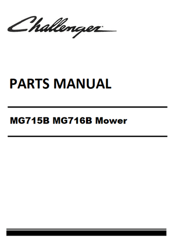 Download Challenger MG715B MG716B Mower Parts Manual