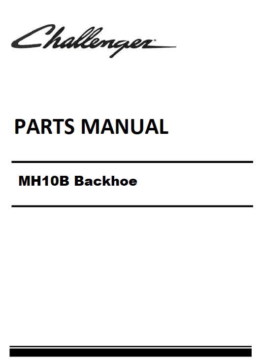 Download Challenger MH10B Backhoe Parts Manual