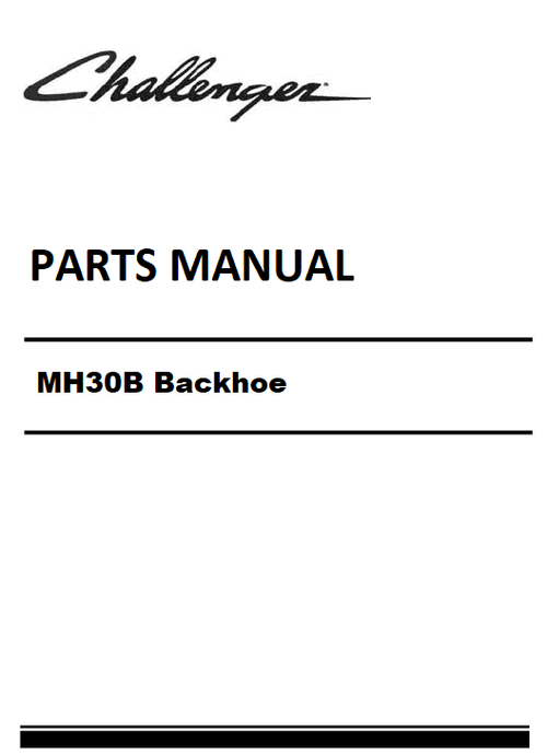 Download Challenger MH30B Backhoe Parts Manual