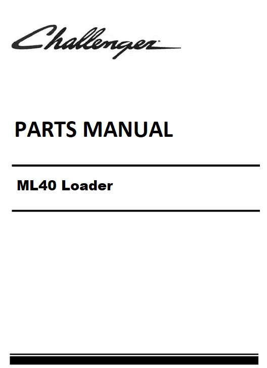 Download Challenger ML40 Loader Parts Manual