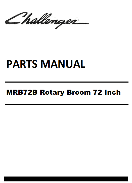 Download Challenger MRB72B Rotary Broom 72 Inch Parts Manual