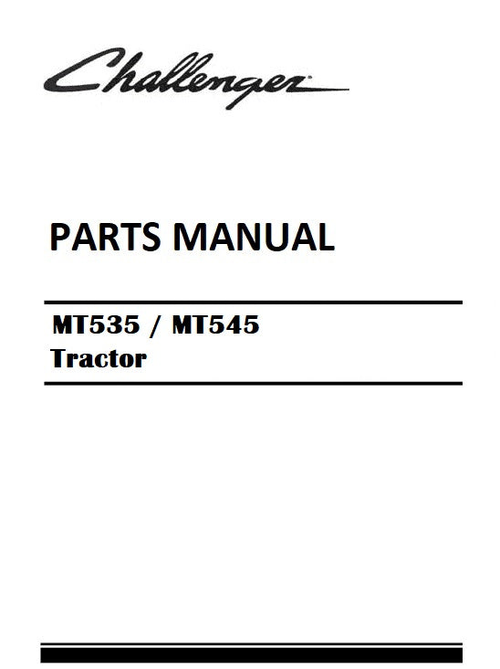 Download Challenger MT535 / MT545 Tractor Parts Manual