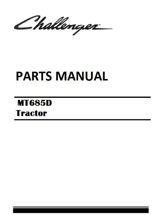 Download Challenger MT685D Tractor Parts Manual