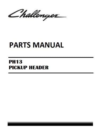 Download Challenger PH13 PICKUP HEADER Parts Manual