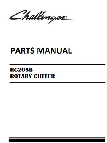 Download Challenger RC205B ROTARY CUTTER Parts Manual