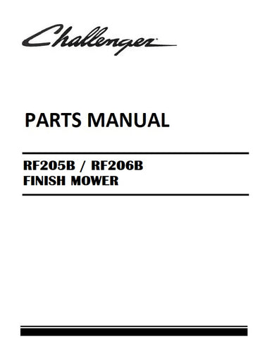 Download Challenger RF205B / RF206B FINISH MOWER Parts Manual