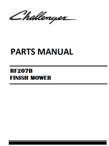 Download Challenger RF207B FINISH MOWER Parts Manual