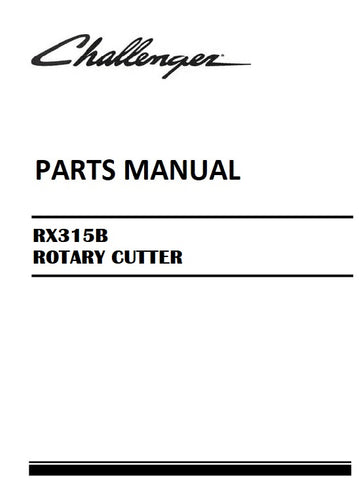 Download Challenger RX315B ROTARY CUTTER Parts Manual