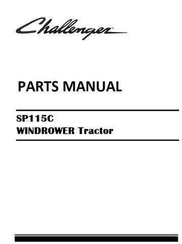 Download Challenger SP115C WINDROWER Tractor Parts Manual