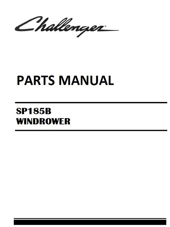 Download Challenger SP185B WINDROWER Tractor Parts Manual