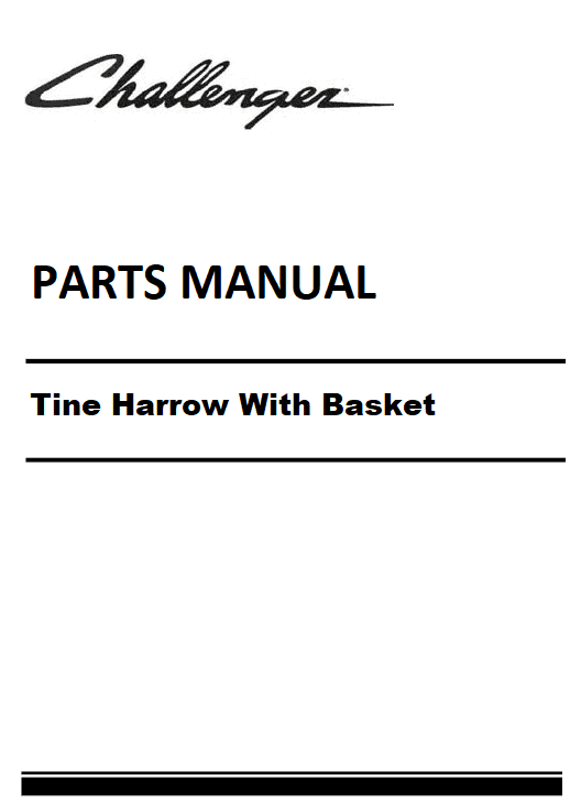 Download Challenger Tine Harrow With Basket Parts Manual