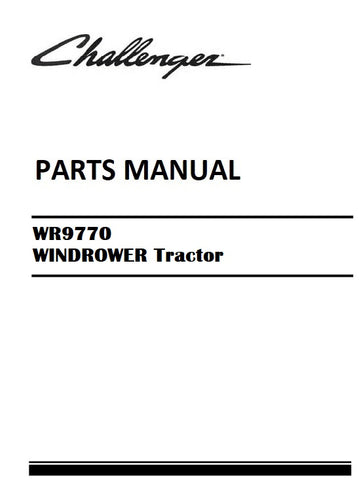 Download Challenger WR9770 WINDROWER Tractor Parts Manual