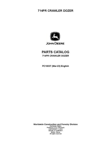 Pdf PC10037 John Deere PR714 Crawler Parts Manual