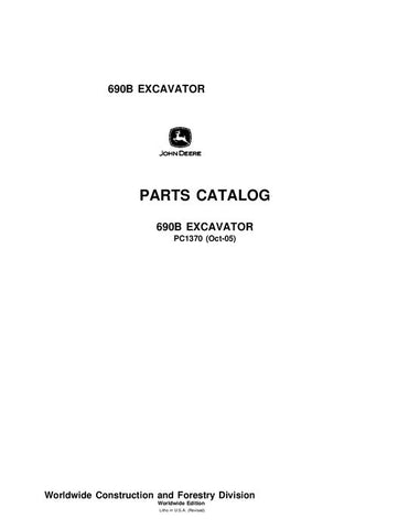 PC1370 - John Deere 690B Excavator Parts Manual