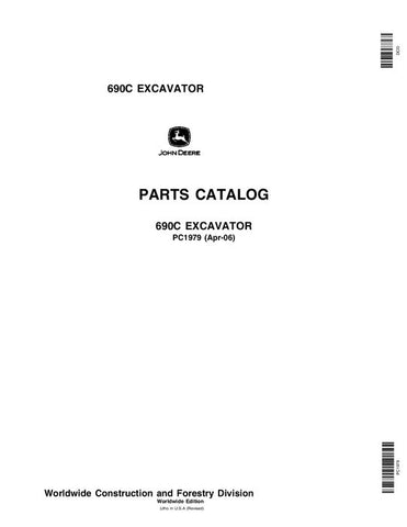 PC1979 - John Deere 690C Excavator Parts Manual