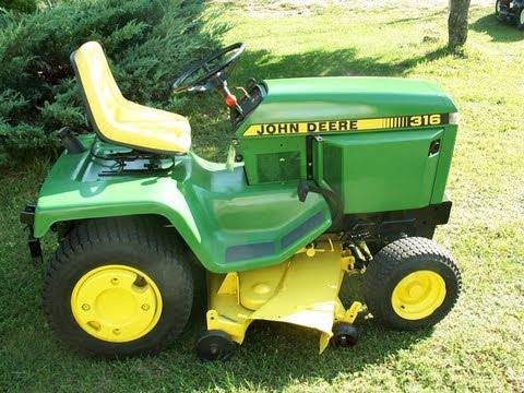 Pdf PC1980 John Deere 316 Lawn & Garden Tractor Parts Manual