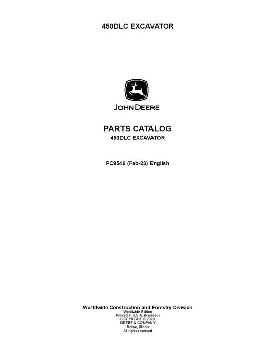 PC9546 - John Deere 450DLC Series Excavator Parts Manual