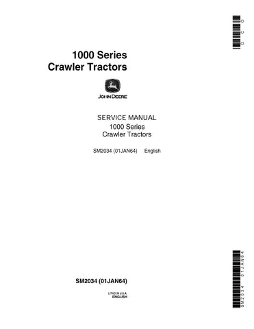 Pdf SM2034 John Deere 1010 Crawler Tractor Repair Service Manual