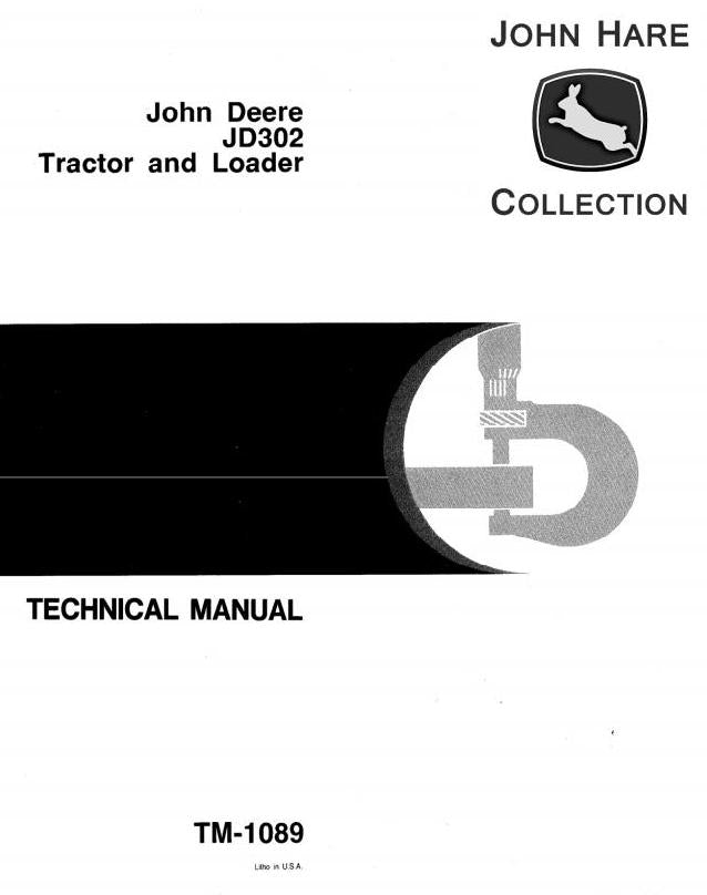 Pdf TM1089 John Deere 302 Lawn and Garden Tractor All Inclusive Repair Service Manual