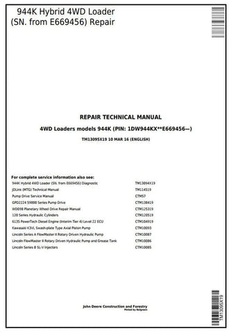 PDF TM13115X19 John Deere 4WD 624K Wheel Loader (SN.C658065-677548;D658065-677548) Diagnostic and Test Service Manual