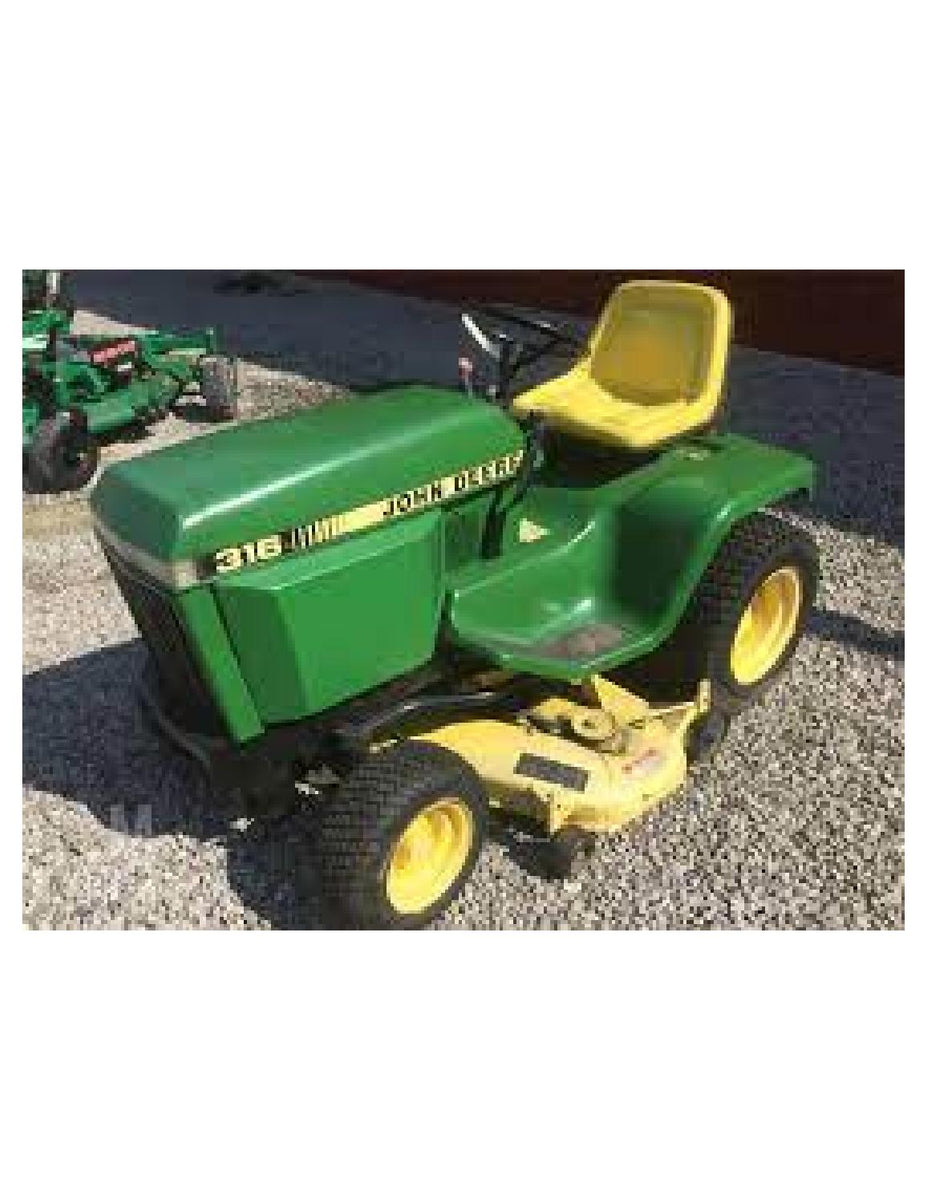 TM1590 John Deere 316 318 420 Lawn Tractor Repair Service Manual