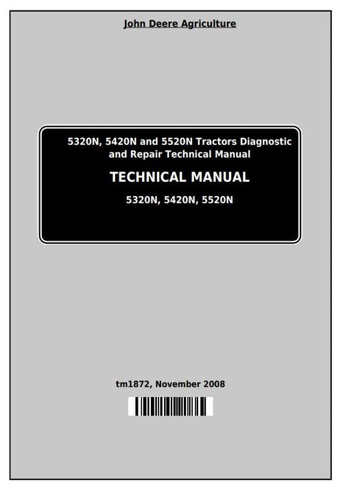 Pdf TM1872 John Deere 5320N 5420N 5520N Tractor Service Technical Manual