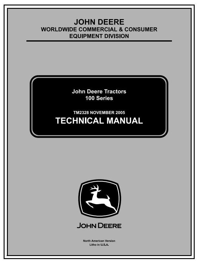 Pdf TM2328CCE John Deere 102 115 125 135 145 155C 190C Lawn Garden Tractor Repair Service Manual