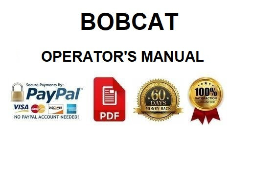 OPERATION AND MAINTENANCE MANUAL - BOBCAT BL-275 BACKHOE LOADER 570811001 & ABOVE, B SERIES