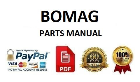 PARTS MANUAL - BOMAG BT 65/4 TEMPER SN 101540531858 - 101540534886 (00818833) DOWNLOAD