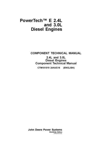 Pdf CTM101019 John Deere Powertech E 2.4L and 3.0L Diesel Engine Repair Service Manual