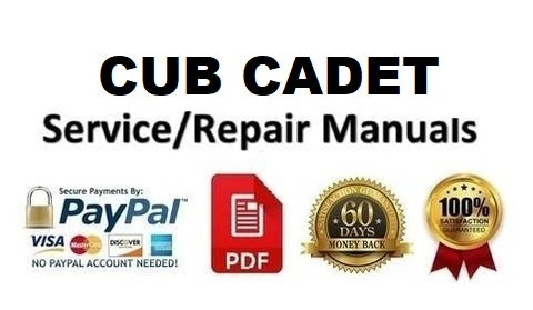Service Manual - Cub Cadet 1420 Lawn Tractor Download