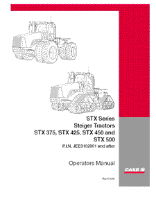 Case IH Tractor STX375 STX425 STX450 STX500 Tractor JEE0102001 Operator’s Manual 6-6284